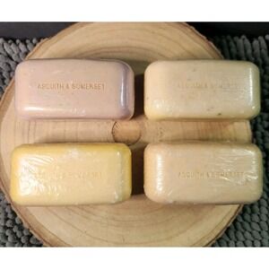 LOT OF 4~ASQUITH & SOMERSET UNKNOWN SCENTS SOAP BARS 5oz Ea